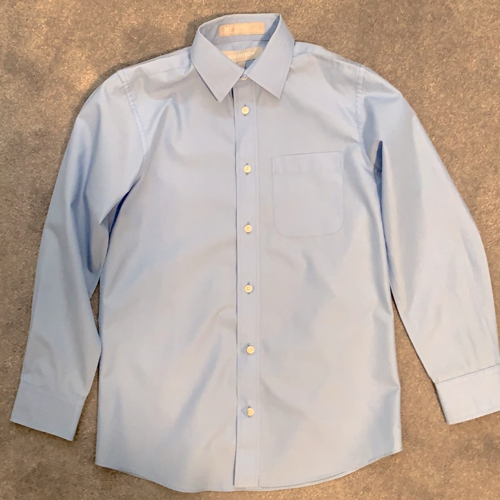 Boys Button Down Collared Shirt